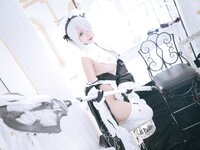 [Cosplay] 日奈娇 2B奶盖女仆