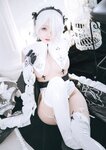 [Cosplay] 日奈娇 2B奶盖女仆