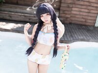 [Cosplay] 花铃 碧蓝档案 美游泳装