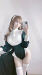 [Cosplay] miko酱ww miko 白丝01