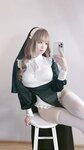 [Cosplay] miko酱ww miko 白丝01