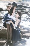 [Cosplay] 不呆猫 三無人型 水手服百合黑丝