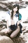 [Cosplay] 不呆猫 三無人型 水手服百合黑丝