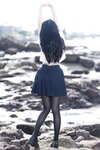 [Cosplay] 不呆猫 三無人型 水手服百合黑丝