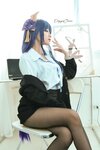 [Cosplay] PoppaChan ポッパちゃん - Raiden Shogun Officer