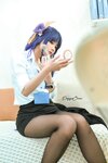 [Cosplay] PoppaChan ポッパちゃん - Raiden Shogun Officer