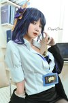 [Cosplay] PoppaChan ポッパちゃん - Raiden Shogun Officer