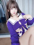 [Cosplay] 日奈娇 学生妹自拍