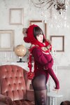 [Cosplay] Ely eee ElyEE子 红色 KNITTING