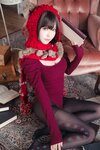 [Cosplay] Ely eee ElyEE子 红色 KNITTING