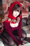 [Cosplay] Ely eee ElyEE子 红色 KNITTING