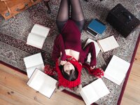 [Cosplay] Ely eee ElyEE子 红色 KNITTING