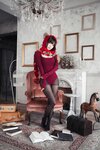 [Cosplay] Ely eee ElyEE子 红色 KNITTING