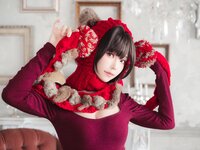 [Cosplay] Ely eee ElyEE子 红色 KNITTING
