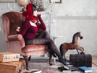 [Cosplay] Ely eee ElyEE子 红色 KNITTING