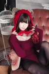 [Cosplay] Ely eee ElyEE子 红色 KNITTING