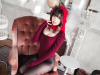 [Cosplay] Ely eee ElyEE子 红色 KNITTING