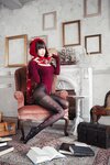 [Cosplay] Ely eee ElyEE子 红色 KNITTING