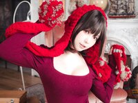 [Cosplay] Ely eee ElyEE子 红色 KNITTING
