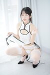 [Cosplay] 不呆猫 人妻白旗袍