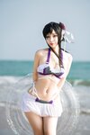 [Cosplay] Umeko J - Tifa Swimsuit