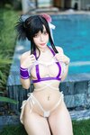 [Cosplay] Umeko J - Tifa Swimsuit