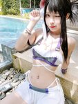 [Cosplay] Umeko J - Tifa Swimsuit