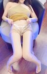 [Cosplay] 朱可儿 透视肉丝金色性感裙