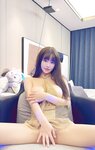 [Cosplay] 朱可儿 透视肉丝金色性感裙