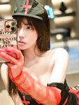[Cosplay] 奔跑的晶骡儿 黑红情趣