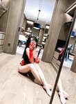 [Cosplay] 奔跑的晶骡儿 黑红情趣