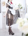 [Cosplay] 阿半今天很开心 透明女仆