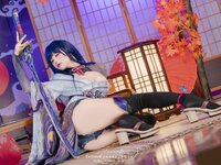 [Cosplay] Yaokoututu 咬一口兔娘ovo - Raiden General 原神雷电将军