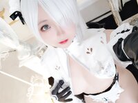 [Cosplay] 日奈娇 NO.98 - 2B奶盖女仆