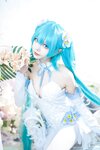 [Cosplay] Aiwest 艾西 - Hatsune powder butterfly flower 初音 粉蝶花