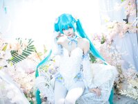 [Cosplay] Aiwest 艾西 - Hatsune powder butterfly flower 初音 粉蝶花