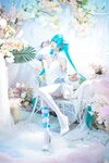 [Cosplay] Aiwest 艾西 - Hatsune powder butterfly flower 初音 粉蝶花