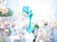 [Cosplay] Aiwest 艾西 - Hatsune powder butterfly flower 初音 粉蝶花