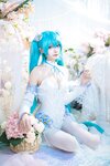 [Cosplay] Aiwest 艾西 - Hatsune powder butterfly flower 初音 粉蝶花
