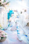 [Cosplay] Aiwest 艾西 - Hatsune powder butterfly flower 初音 粉蝶花