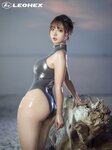 [Cosplay] yuuhui玉汇 2024.04 Leohex油光泳装