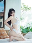 [Cosplay] Sakurai Ningning 桜井宁宁 - White hot pants bikini 白色热裤比基尼