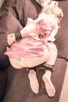 [Cosplay] Liunian 流年不停 - Bondage Pink Maid 束缚猫猫 粉色女仆
