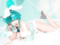 [Cosplay] Nyako 喵子 - Hatsune White Rabbit 初音白兔