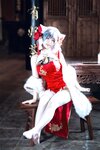 [Cosplay] 半半子 – 柴郡中华娘旗袍[45P2V-389MB]