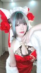[Cosplay] 半半子 – 柴郡中华娘旗袍[45P2V-389MB]