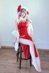 [Cosplay] 半半子 – 柴郡中华娘旗袍[45P2V-389MB]