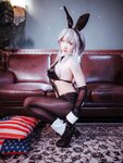 [Cosplay] Poi 刺青 & Hayako Hayabusa 隼隼子 - North Carolina + Washington Bunny Girl 碧蓝航线 北卡罗来纳+华盛顿 兔女郎