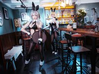 [Cosplay] Poi 刺青 & Hayako Hayabusa 隼隼子 - North Carolina + Washington Bunny Girl 碧蓝航线 北卡罗来纳+华盛顿 兔女郎