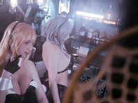 [Cosplay] Poi 刺青 & Hayako Hayabusa 隼隼子 - North Carolina + Washington Bunny Girl 碧蓝航线 北卡罗来纳+华盛顿 兔女郎